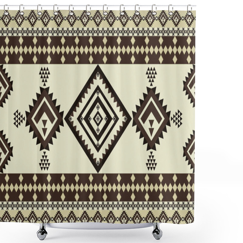 Personality  Geometric Ethnic Pattern Seamless Tribal Pattern Native American Jewelry Southwestern Ethnic Decoration Style Geometric Ornament Seamless Vector Pattern Mexican Blankets, Scarves, Rugs, Tiles Shower Curtains