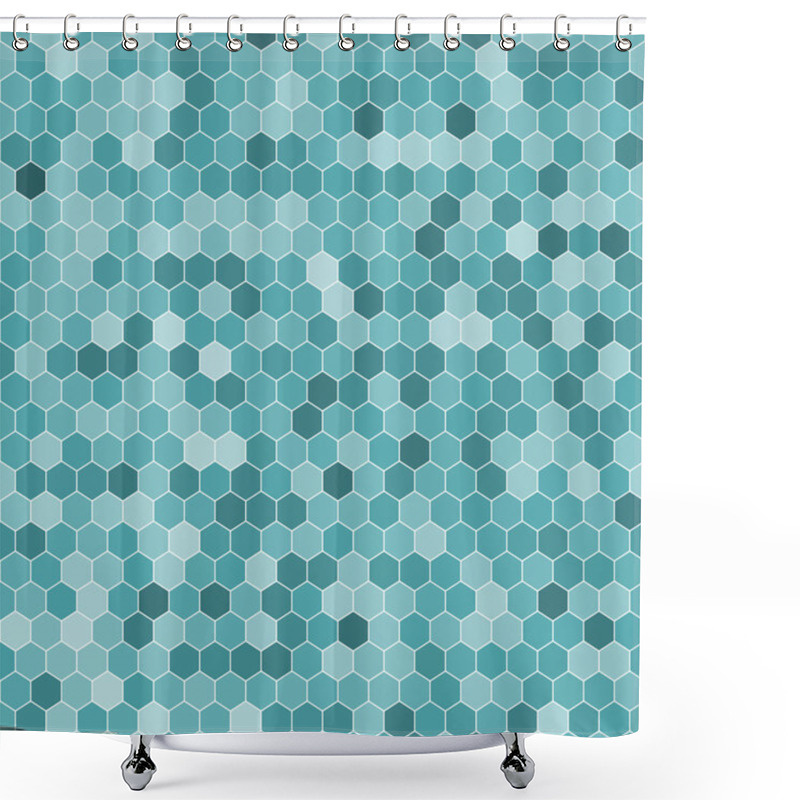 Personality  Hexagon Pattern Shower Curtains