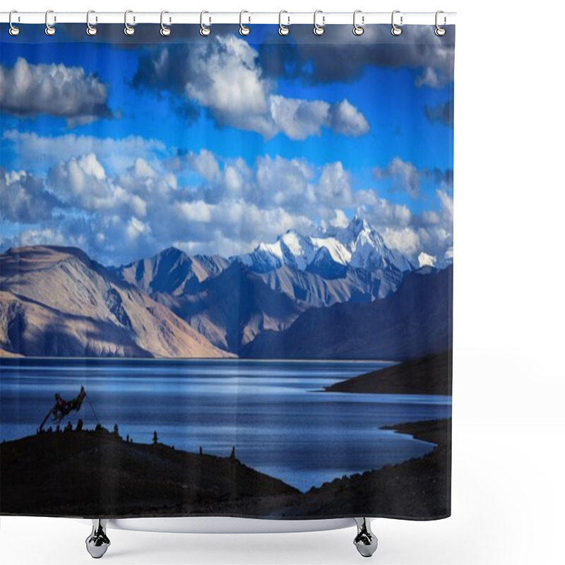 Personality  Tso Moriri, Ladakh Shower Curtains