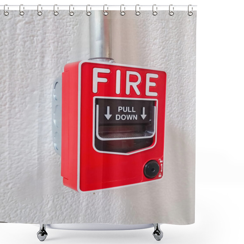 Personality  Fire Alarm Shower Curtains