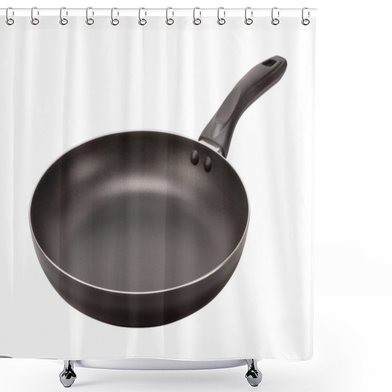 Personality  Empty Black Frying Pan (clipping Path) Shower Curtains