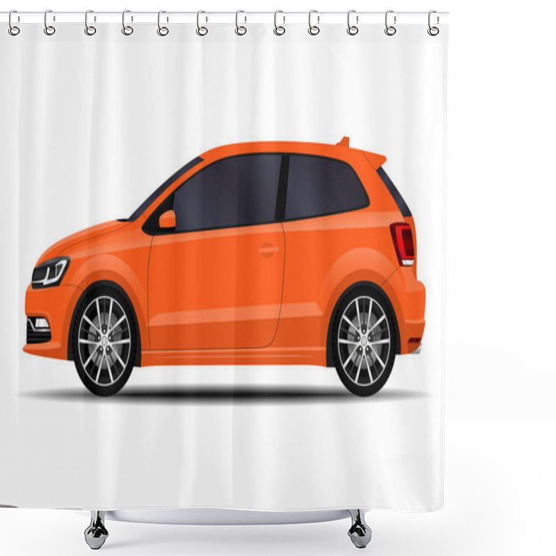 Personality  Realistic Car. Hatchback. Side View. Shower Curtains