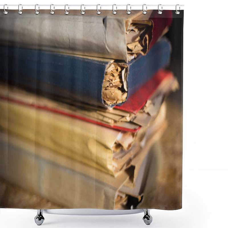 Personality  Old Files Shower Curtains