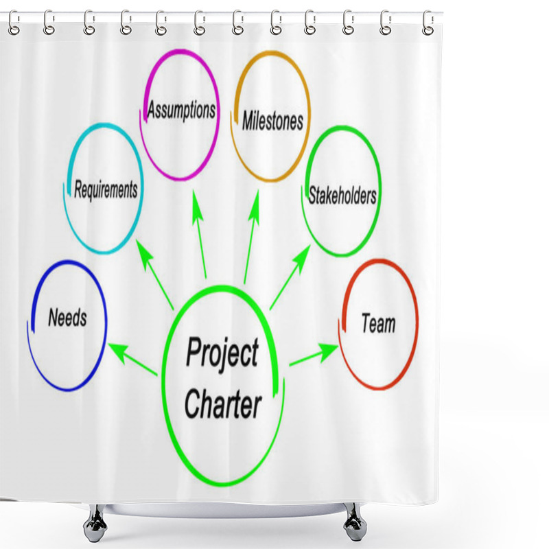 Personality  Six Components Of  Project Charter Shower Curtains