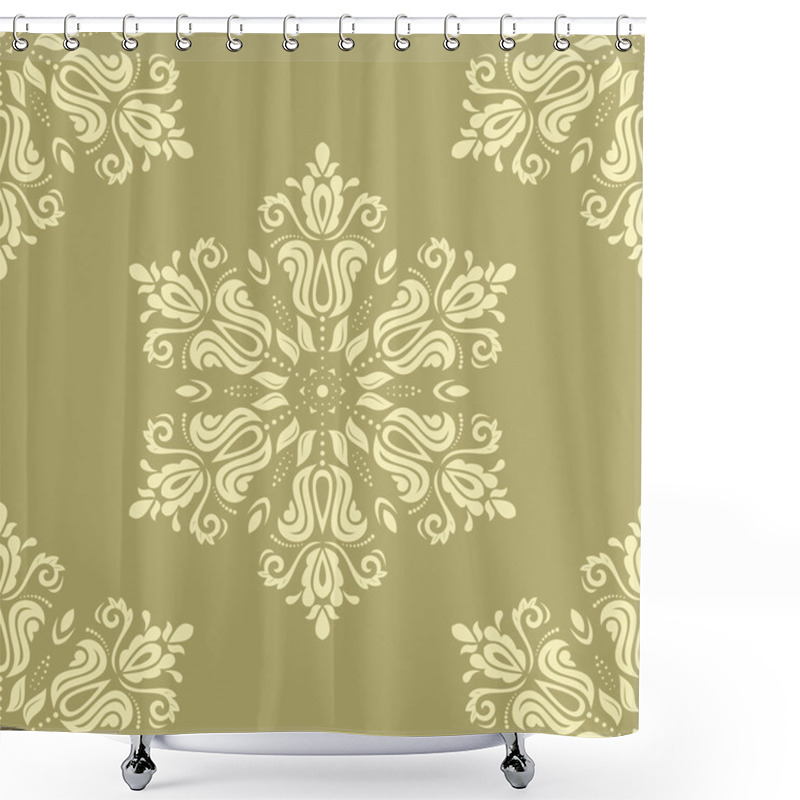 Personality  Seamless Orient Vector Background Shower Curtains