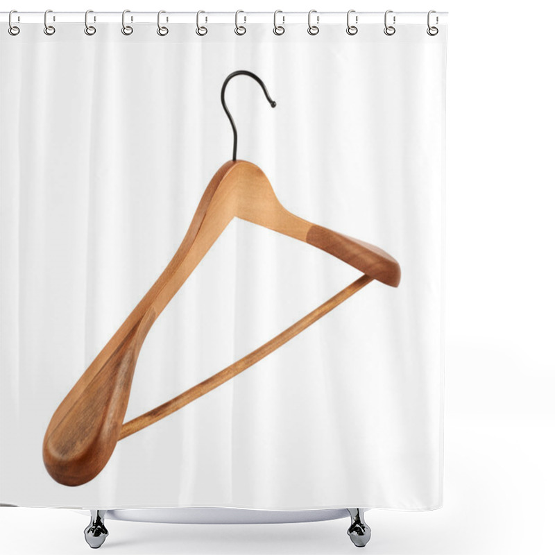 Personality  Classic Wooden Coat Hanger Shower Curtains