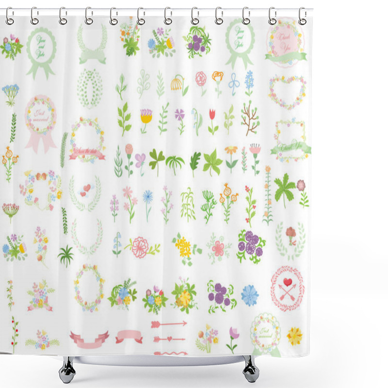 Personality  Wedding Graphic Set Shower Curtains