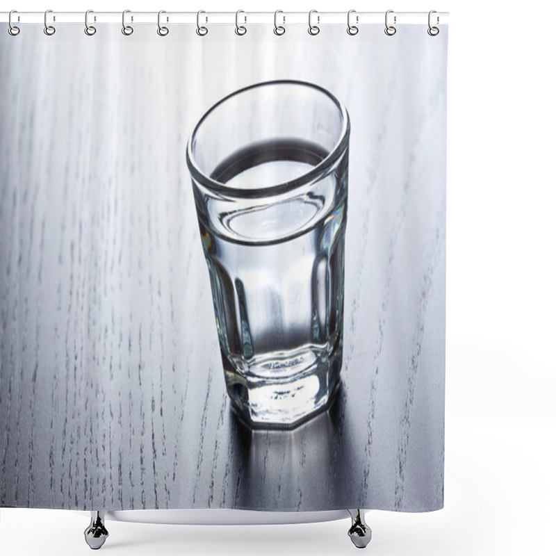 Personality  Glass Of Clear Alcohol Shower Curtains