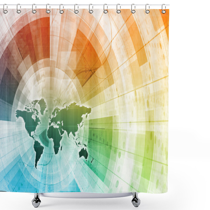 Personality  Supply Channel Coordination Shower Curtains