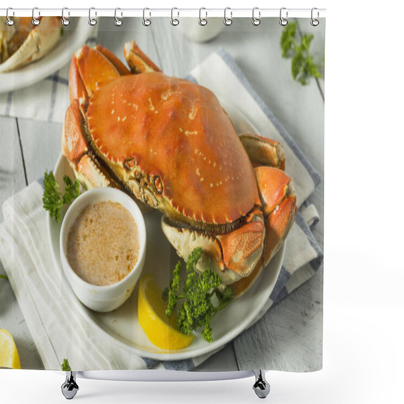 Personality  Fresh Caught Dungeness Crab Shower Curtains