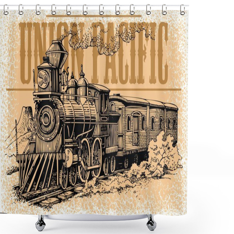 Personality  Old Steam Machine  Shower Curtains