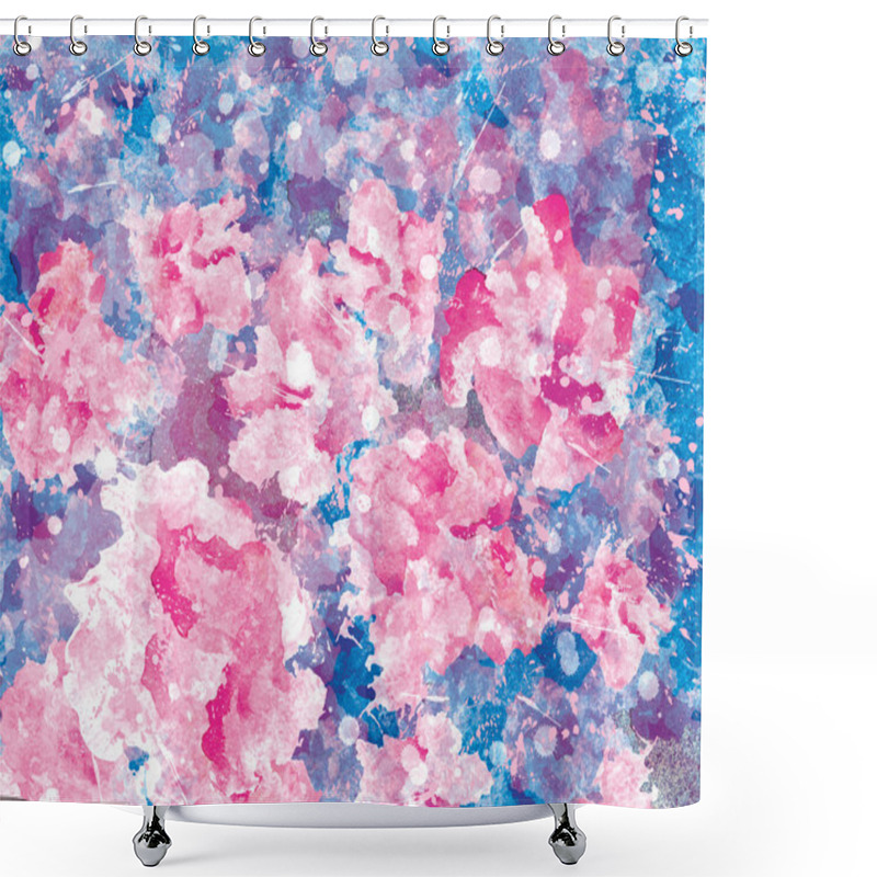 Personality  Flower Background Shower Curtains