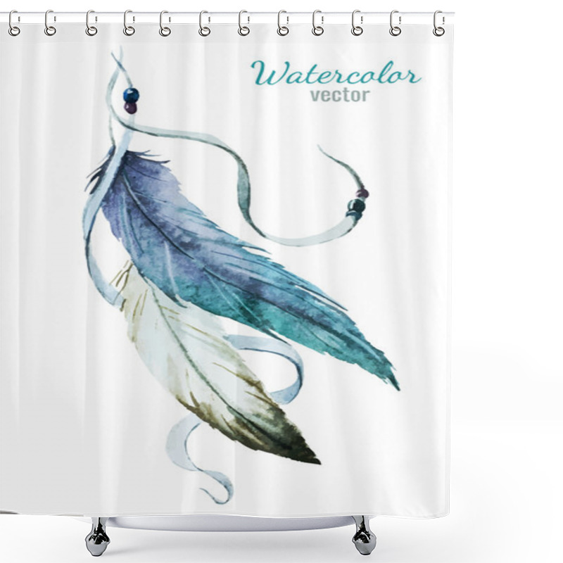 Personality  Nice Feather Shower Curtains