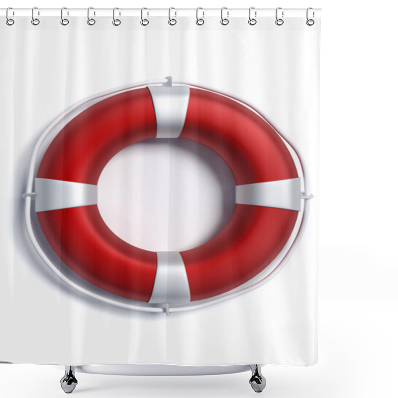 Personality  Lifebuoy Shower Curtains