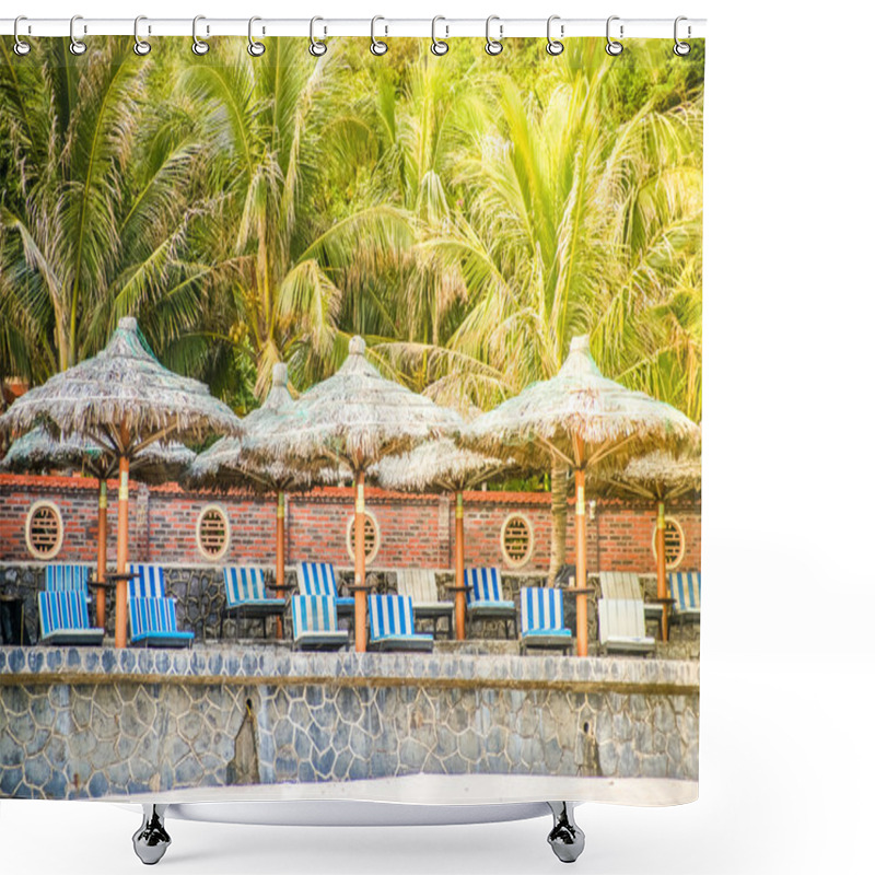 Personality  Tropical Resort Shower Curtains