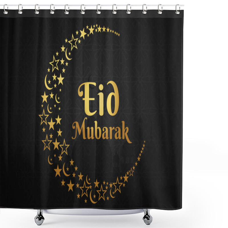 Personality  Vector Elegant Luxurious Ramadan, Eid Al-fitr, Islamic Background Decorative Greeting Card Shower Curtains