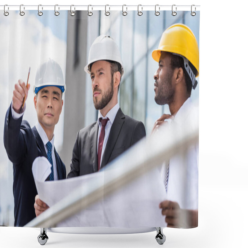 Personality  Professional Architects Working  Shower Curtains