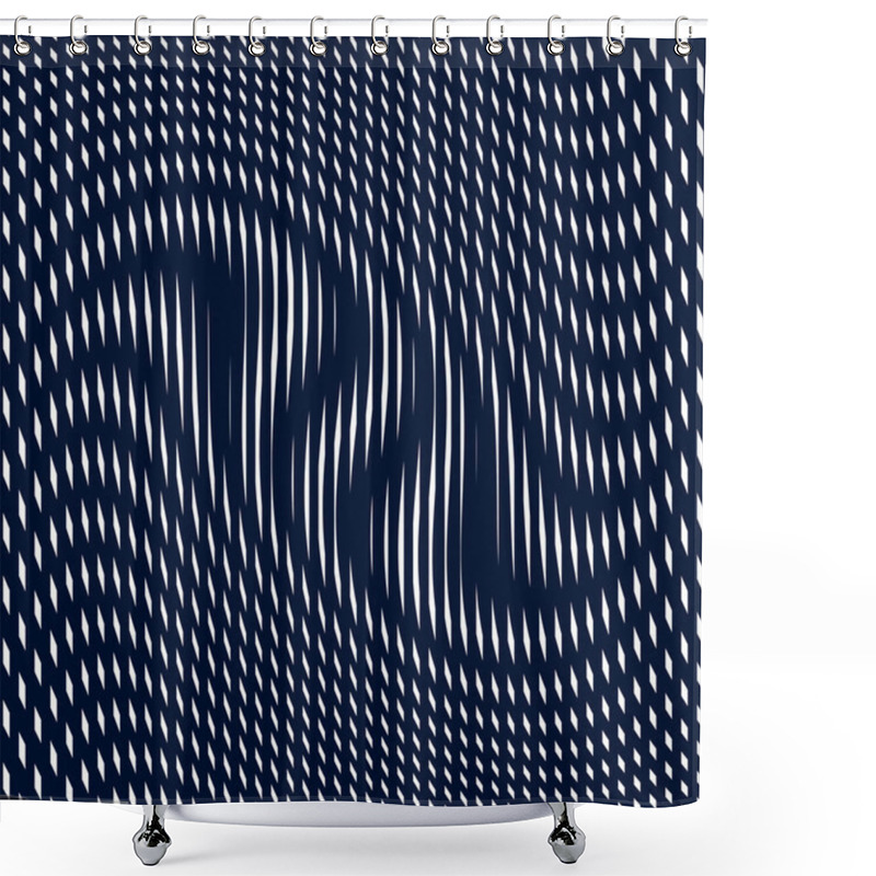 Personality  Tiling With Visual Effects. Shower Curtains