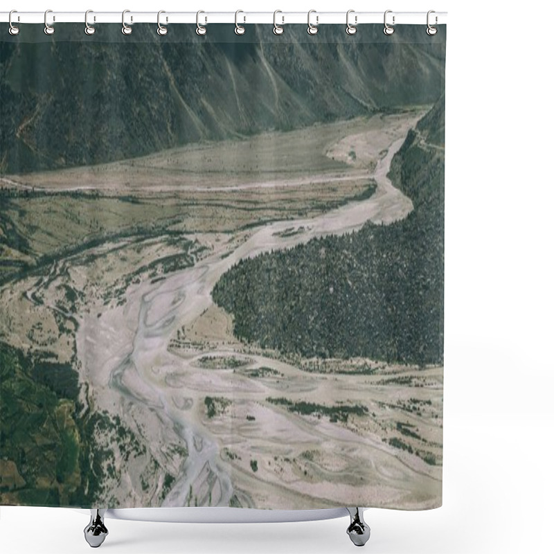 Personality  Beautiful Mountain River In Scenic Valley In Indian Himalayas, Ladakh Region Shower Curtains