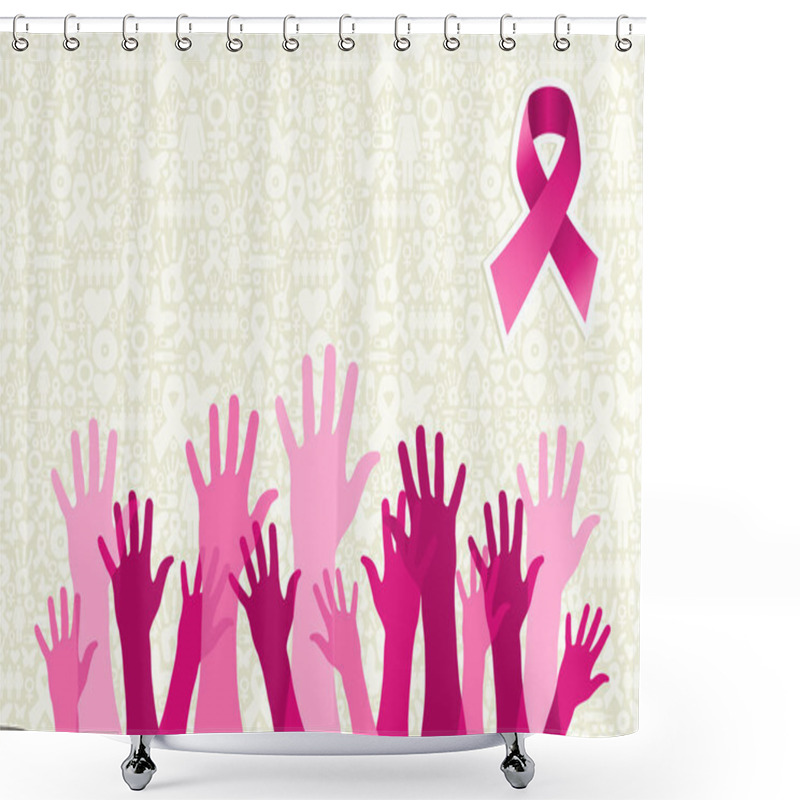 Personality  Global Breast Cancer Awareness Campaign Shower Curtains