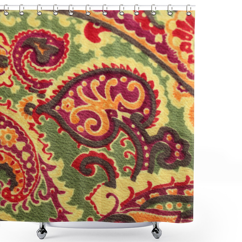 Personality  Traditional Paisley Pattern Silk Background Shower Curtains