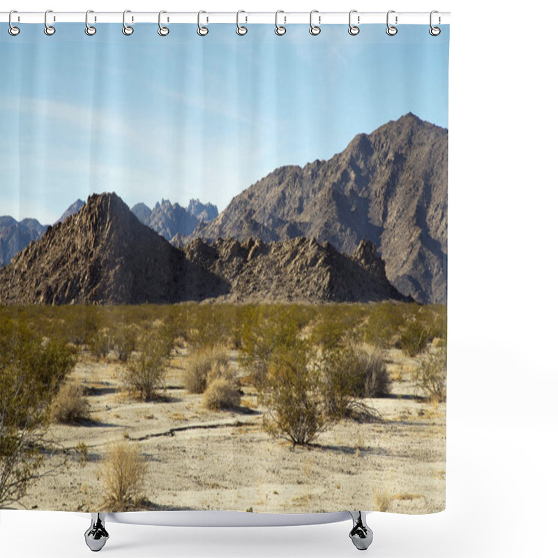 Personality  Desert View From Sheephole Valley Wilderness Shower Curtains