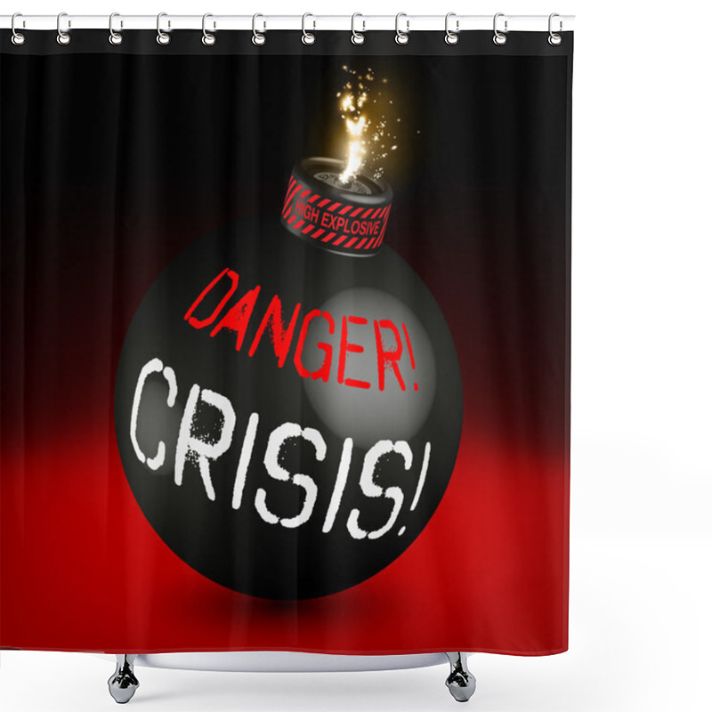 Personality  Danger! Crisis Bomb Activated! Shower Curtains