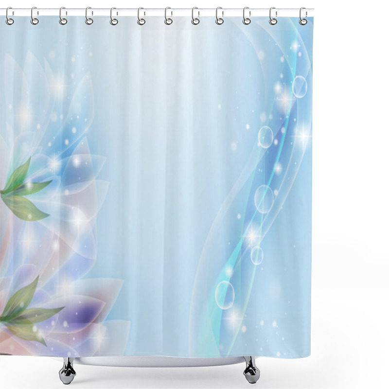 Personality  Translucent Flowers Shower Curtains