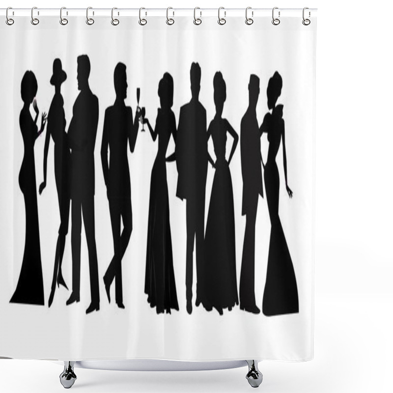 Personality  Social Gathering Shower Curtains