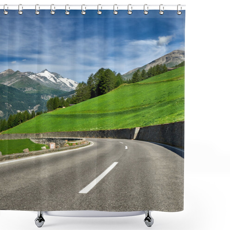 Personality  Grossglockner Austria - Mountain Road Shower Curtains