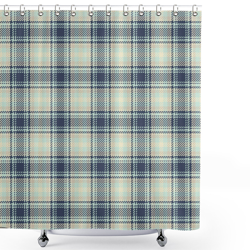 Personality  Subtle Yet Stylish Pastel Plaid Pattern. Perfect For Textile Design, Website Backgrounds, Or Fashion Projects.  Offers A Sophisticated And Versatile Aesthetic Suitable For Various Applications. Shower Curtains