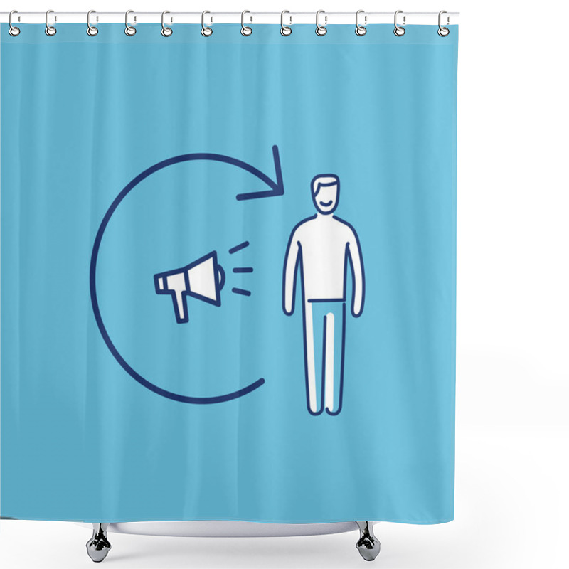 Personality  Conceptual Vector Remarketing Icon  Shower Curtains