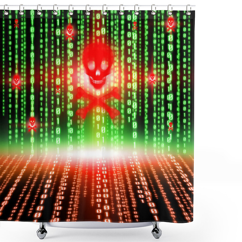 Personality  Virus Alert Shower Curtains