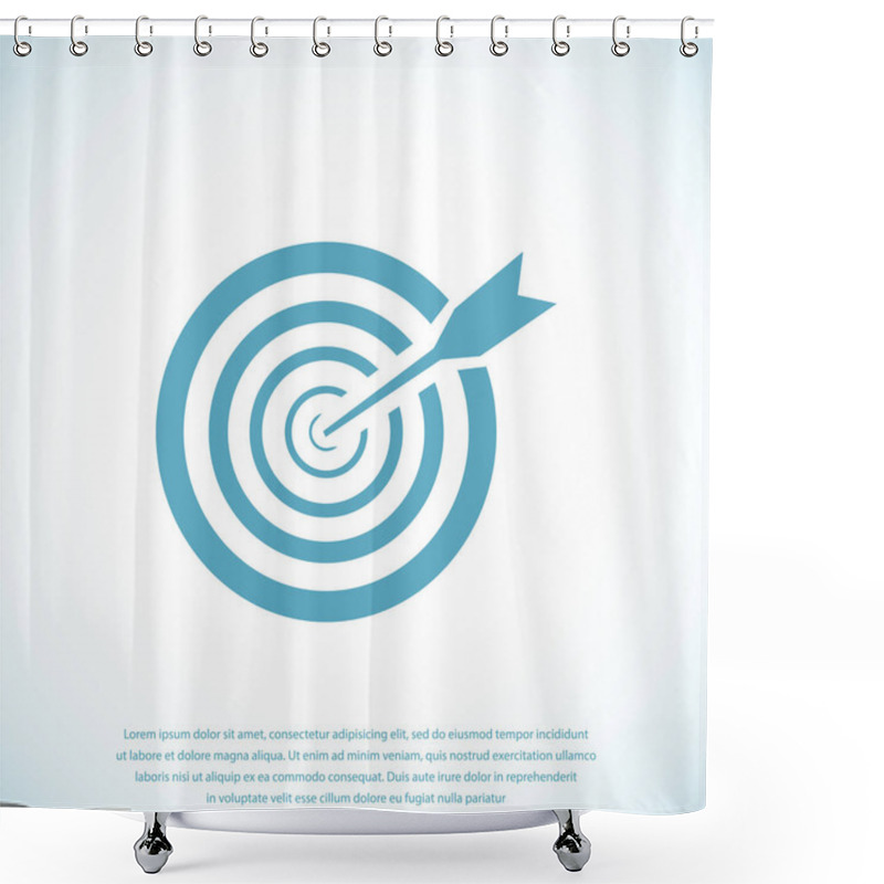 Personality  Aim Dartboard Icon Shower Curtains