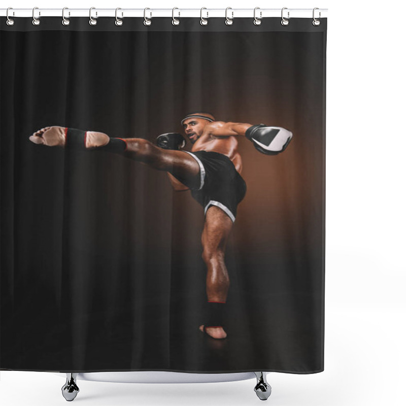 Personality  Muay Thai Fighter  Shower Curtains