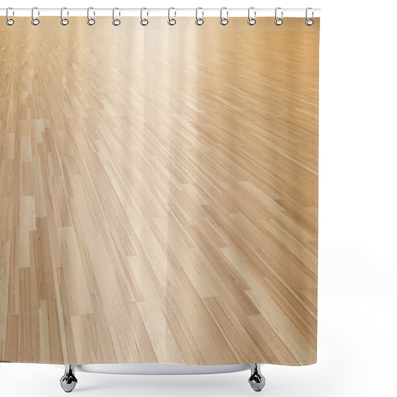 Personality  Wood Parquet Floor 3d Perspective Rendering Shower Curtains