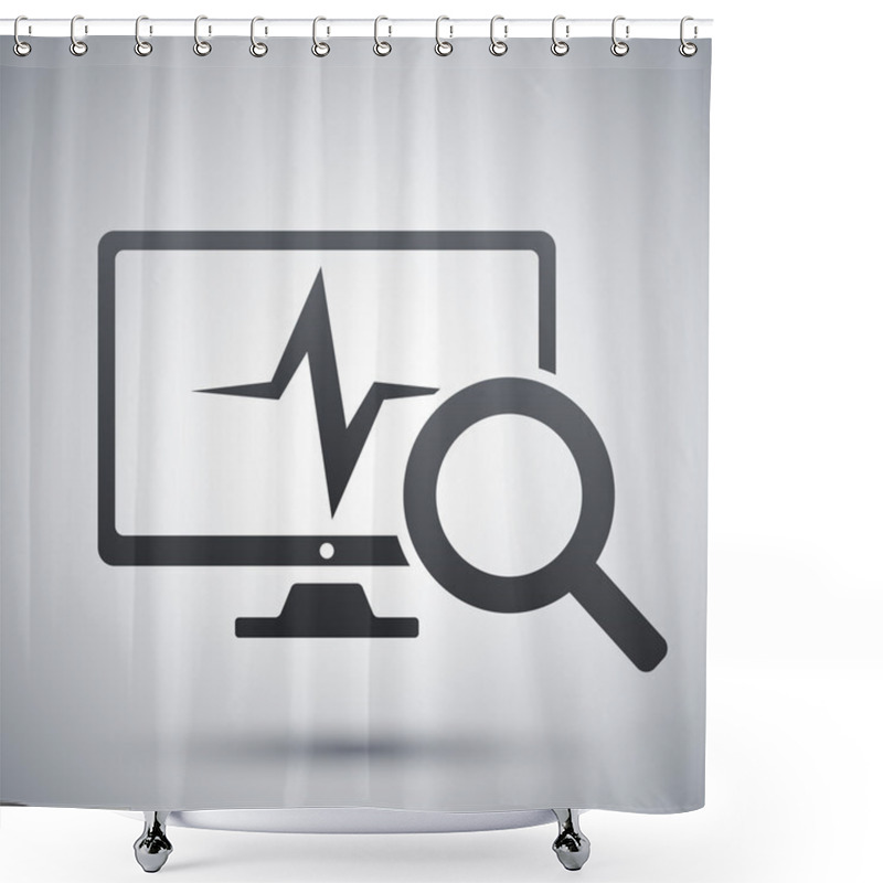 Personality  Computer Diagnostics Icon Shower Curtains