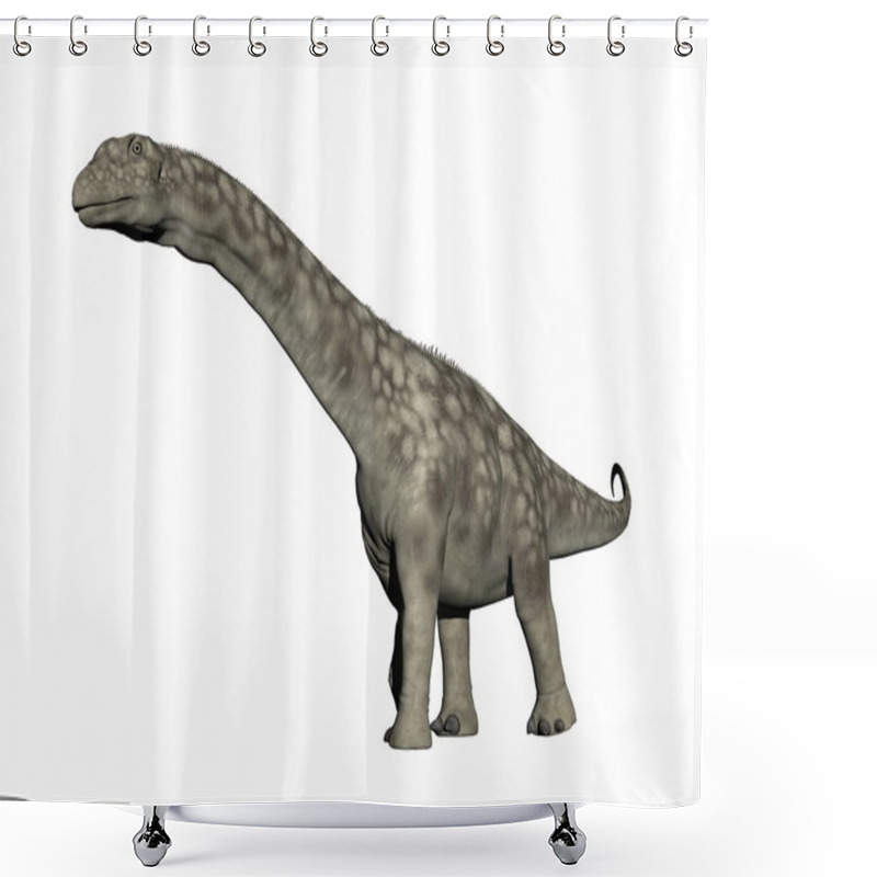 Personality  Argentinosaurus Dinosaur - 3D Render Shower Curtains