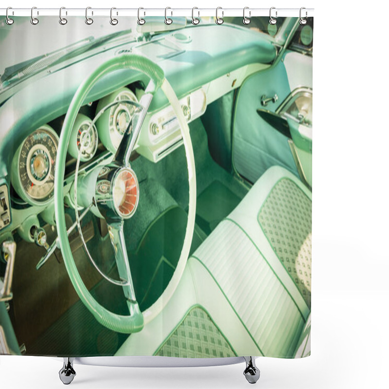 Personality  Retro Dashboard Shower Curtains