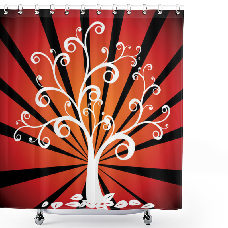 Personality  Autumn Tree Shower Curtains