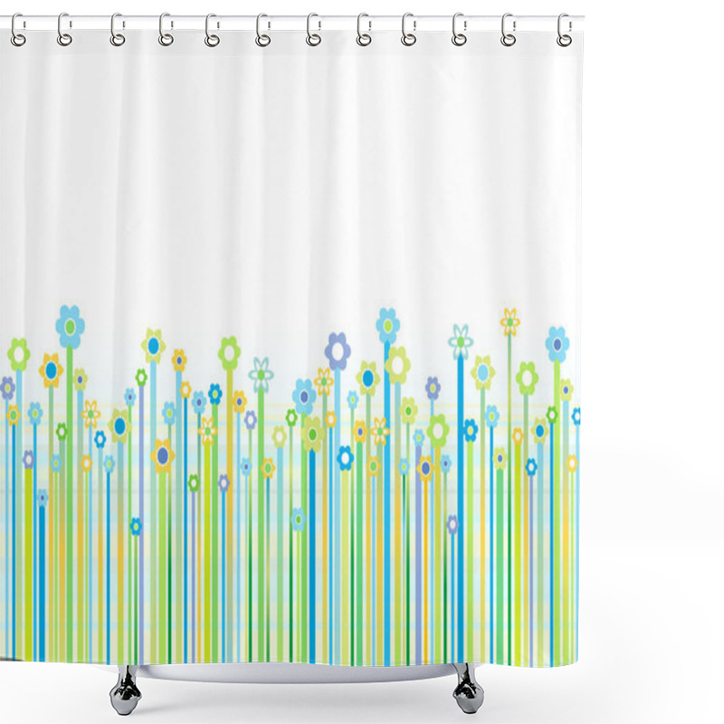 Personality  Spring Background With Space For A Text Shower Curtains