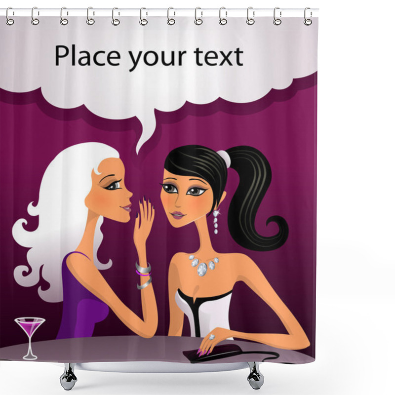 Personality  Two Gossip Girls Shower Curtains