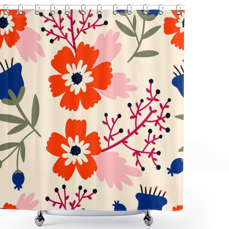 Personality  Beautiful Floral Pattern. Shower Curtains