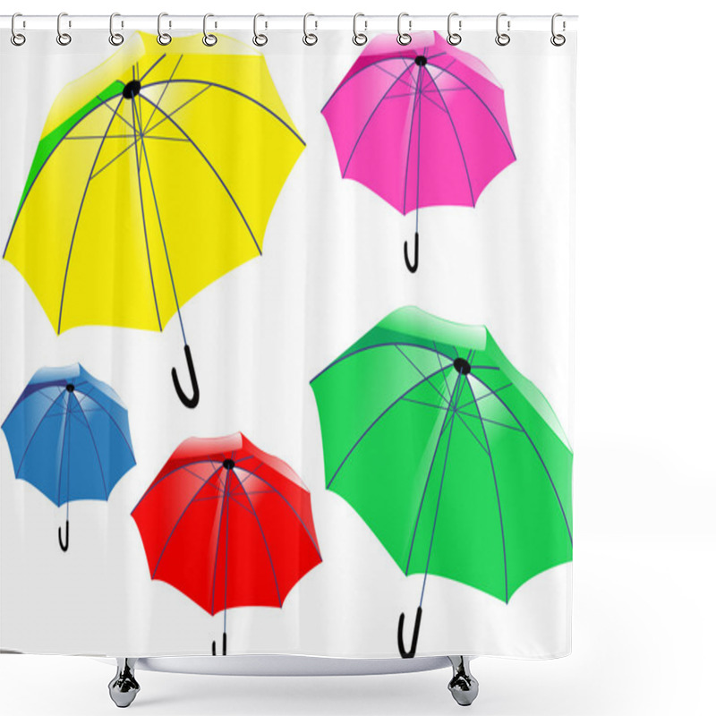 Personality  Umbrellas Shower Curtains