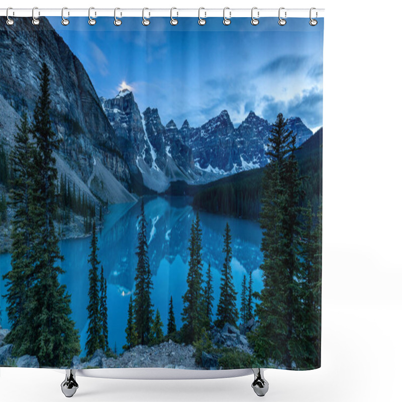 Personality  Lake Moraine In Banff National Park In Canada Shower Curtains