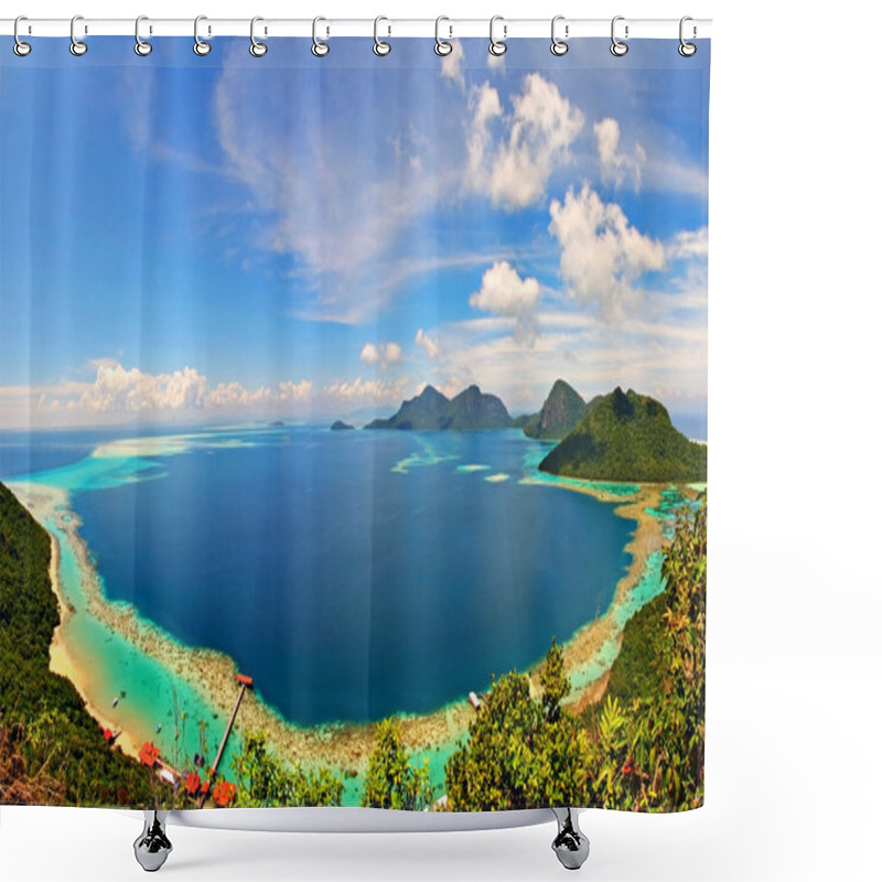 Personality  Amazing Bohey Dulag, Semporna, Sabah, Malaysia Shower Curtains