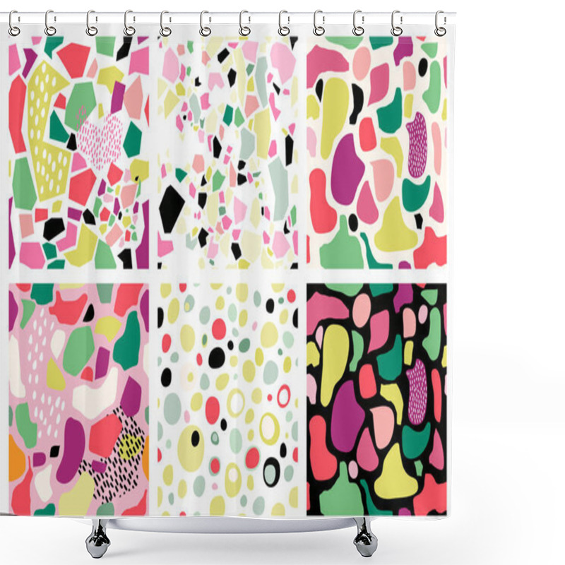 Personality       Terrazzo Seamless Pattern Collection  Shower Curtains