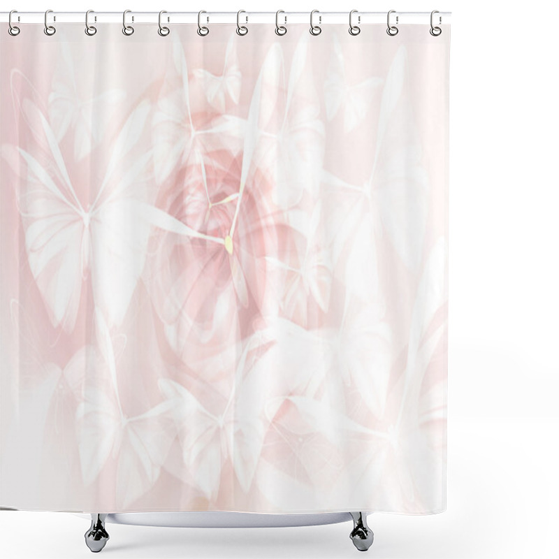 Personality  Pretty Soft Romantic Back Shower Curtains