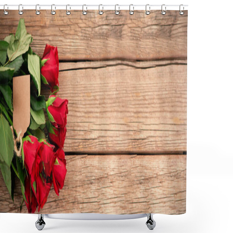 Personality  Red Roses On Floor Shower Curtains