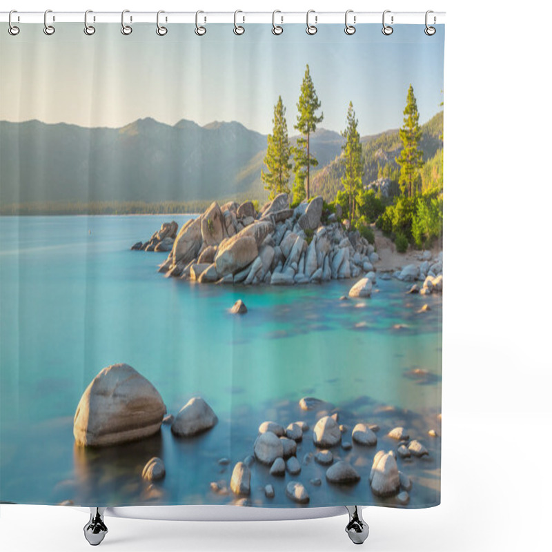 Personality  Lake Tahoe East Shore Shower Curtains